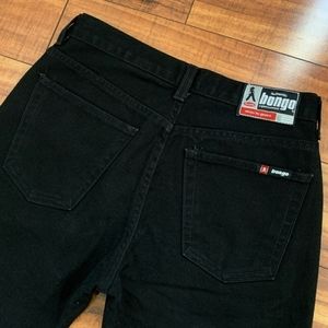 Vtg BONGO black denim 5 pocket capri Jeans mom jeans 12